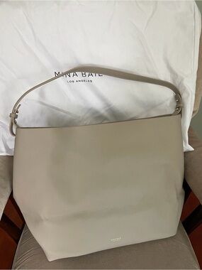 Mina Baie Harlow Full size vegan leather in stone (limited edition) color
